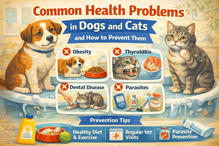 Common Health Problems in Dogs and Cats and How to Prevent Them