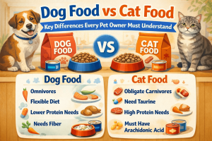 Dog Food vs Cat Food: Key Differences Every Pet Owner Must Understand
