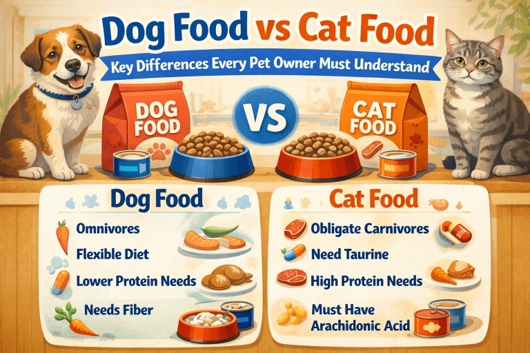 Dog Food vs Cat Food: Key Differences Every Pet Owner Must Understand