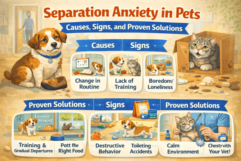 Separation Anxiety in Pets: Causes, Signs, and Proven Solutions