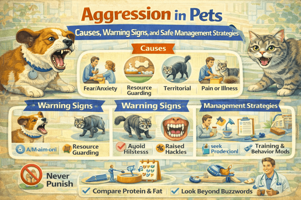 Aggression in Pets: Causes, Warning Signs, and Safe Management Strategies
