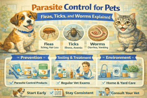 Parasite Control for Pets: Fleas, Ticks, and Worms Explained
