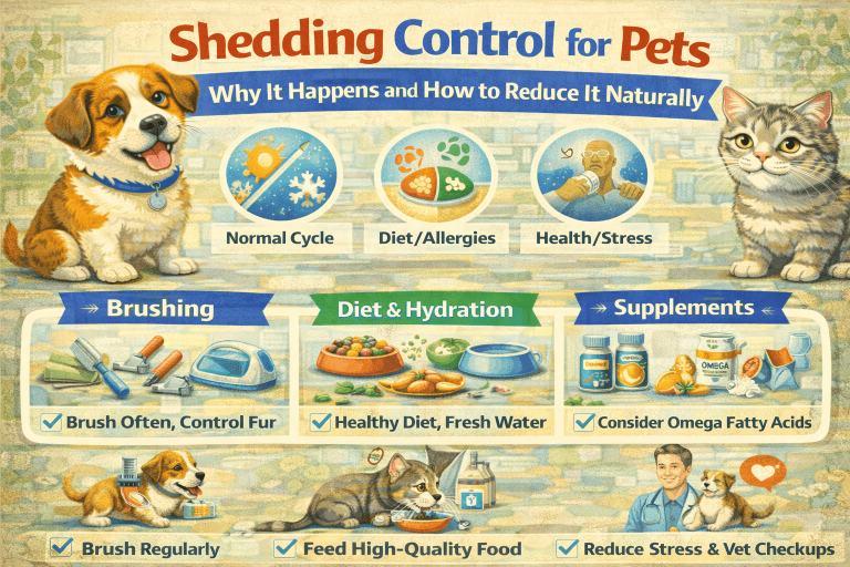 Shedding Control for Pets: Why It Happens and How to Reduce It Naturally