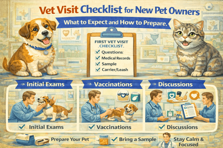 Vet Visit Checklist for New Pet Owners: What to Expect and How to Prepare
